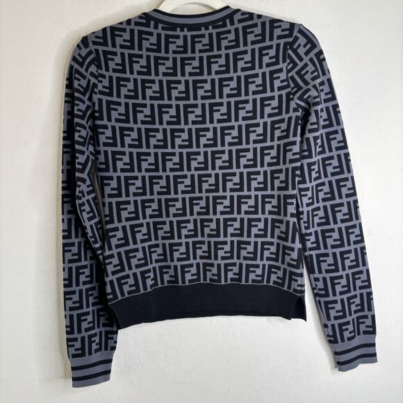 Fendi Logo Pattern Knit Sweater - Picture 4 of 7